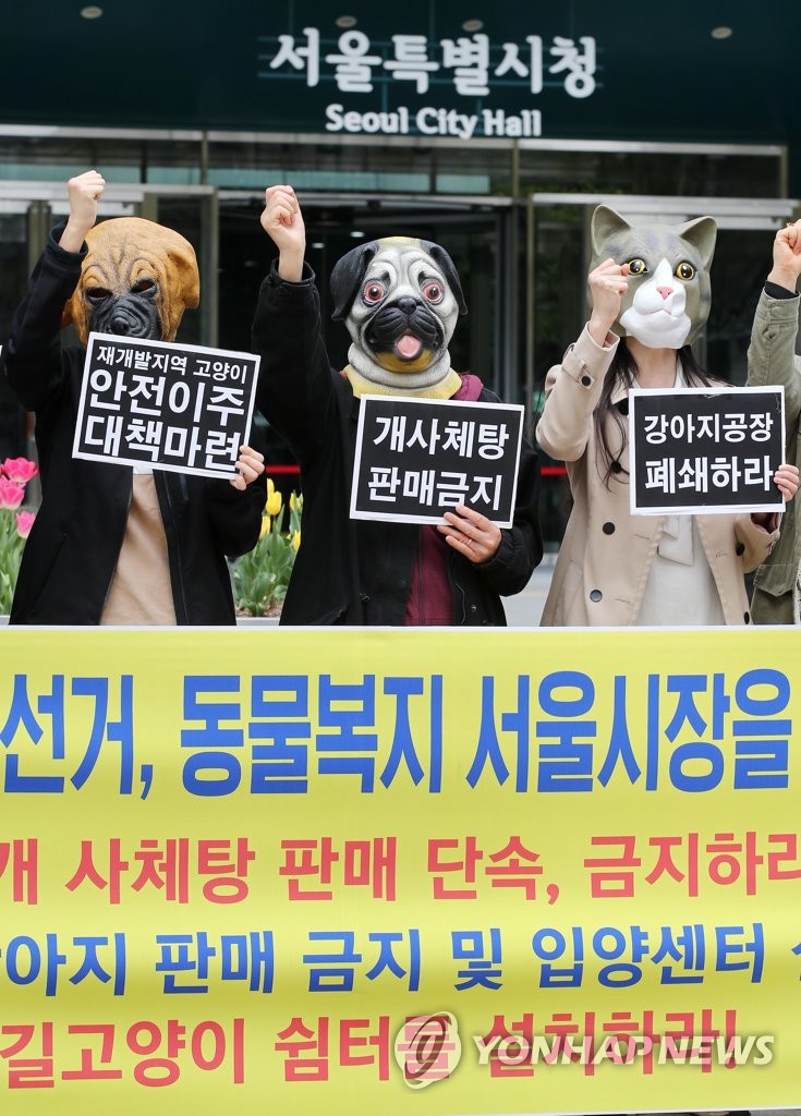 '서울시장 후보에게 동물 복지정책 촉구한다'