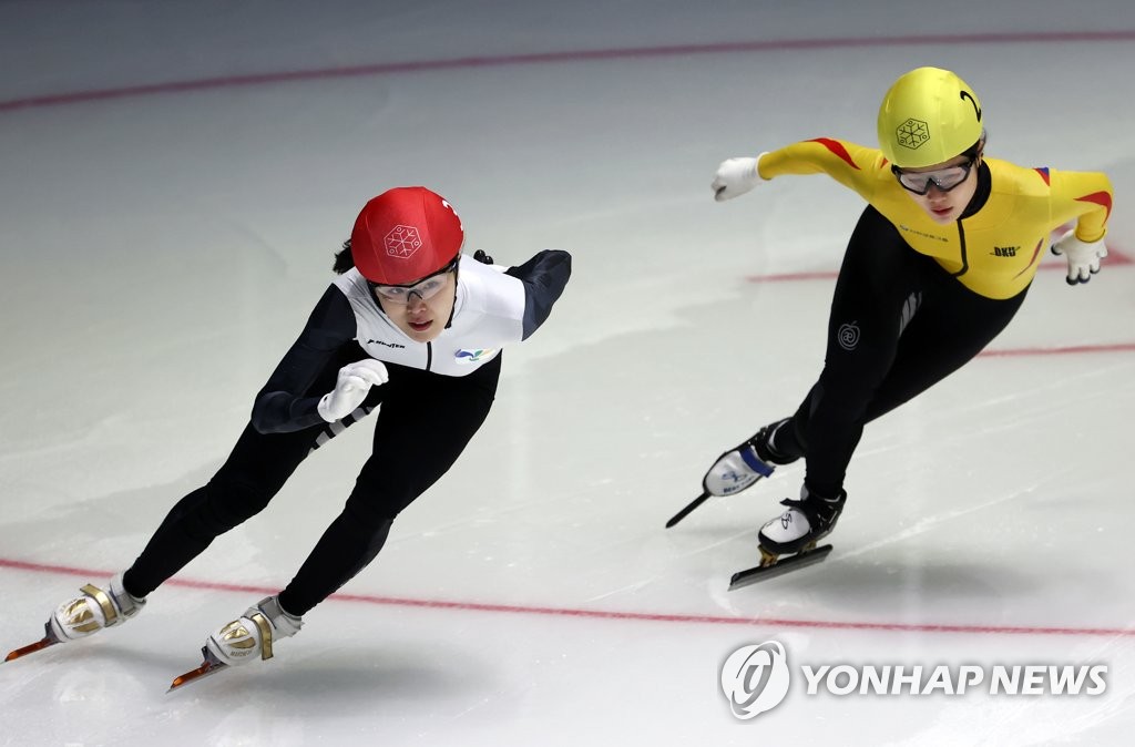 500m 예선경기 뛰는 김아랑