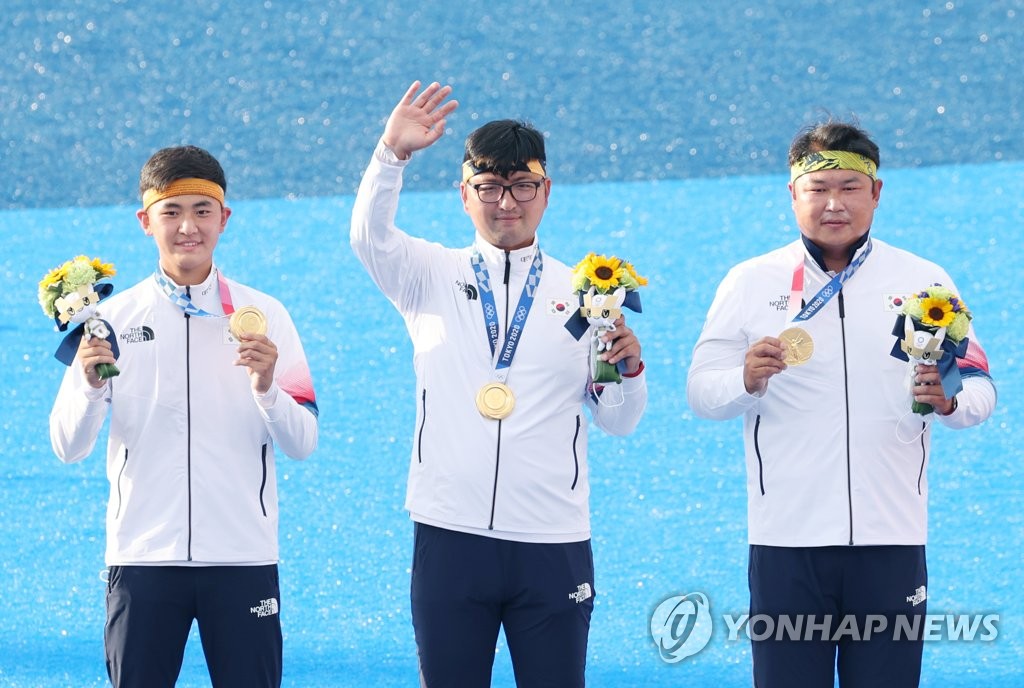 El equipo masculino de tiro con arco El equipo masculino de tiro con arco