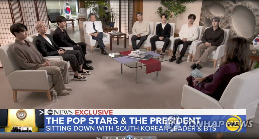 Moon y BTS en Nueva York Moon y BTS en Nueva York