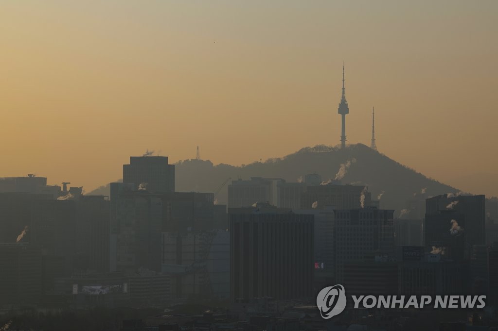 서울 오늘 미세먼지 '나쁨'