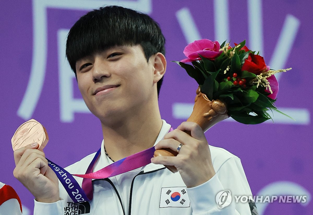 남자 3m 스프링보드, 37년 만의 AG 메달 이재경