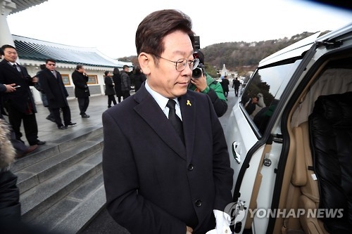 Seongnam Mayor Lee Jae-myung (Yonhap)