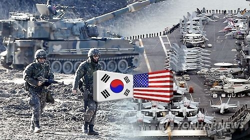 This undated captured image from Yonhap News TV shows scenes of the Key Resolve and Foal Eagle exercies held last year in South Korea. (Yonhap) 