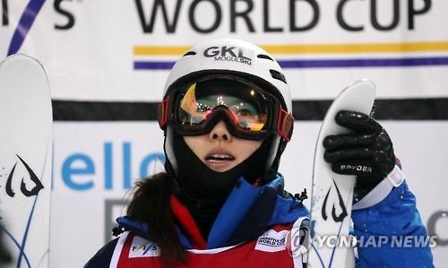 Mogul skier posts S. Korea's top World Cup finish in PyeongChang