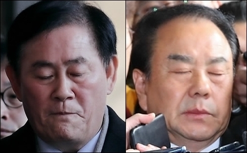 File photos of Reps. Choi Kyoung-hwan (L) and Lee Woo-hyun of the main opposition Liberty Korea Party (Yonhap)