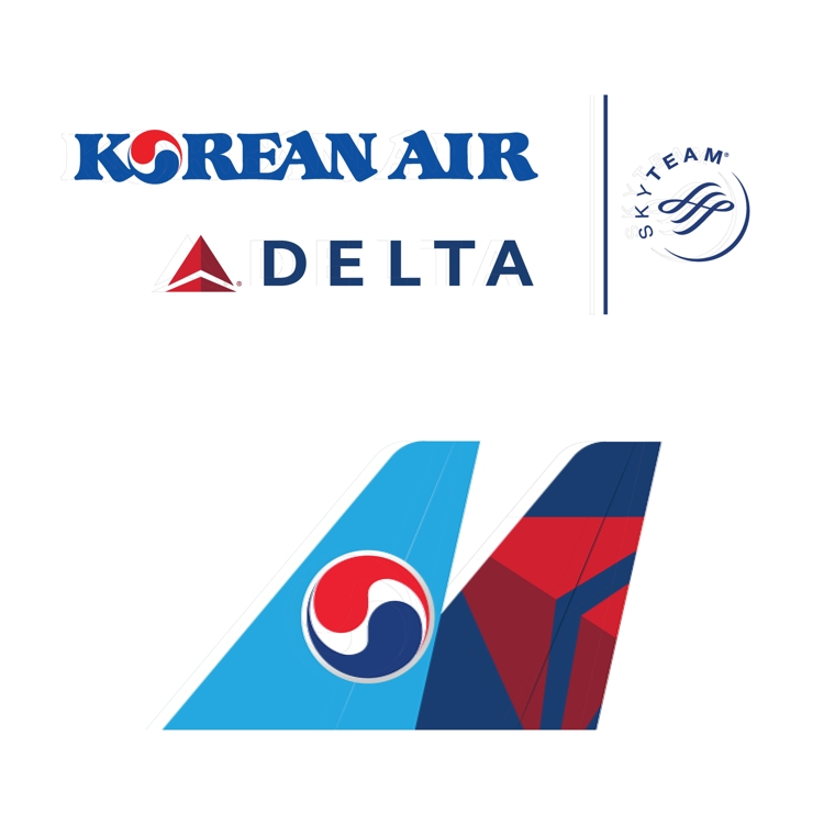 The joint venture logo of Korean Air Lines and Delta (Yonhap)