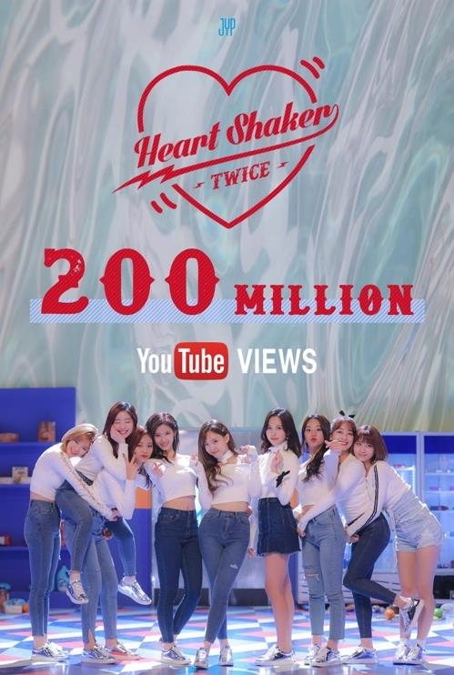 Twice S 17 Song Heart Shaker Surpasses 0 Mln Youtube Views Yonhap News Agency