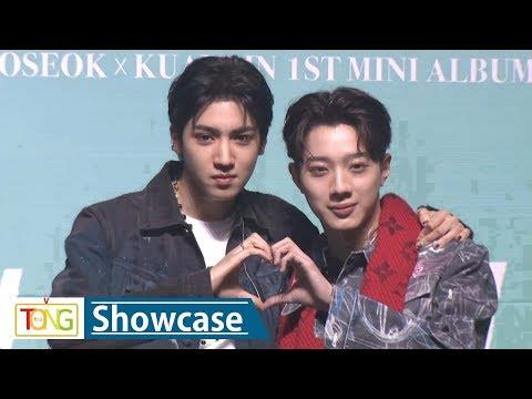 Cube's new project unit Wooseok X Laikuanlin in debut showcase