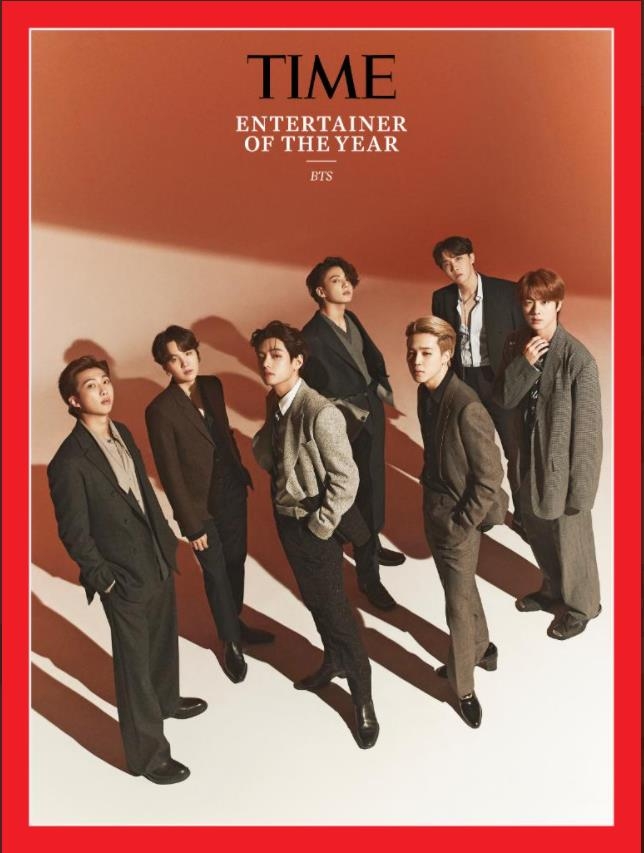 BTS named 'entertainer of year' by Time magazine