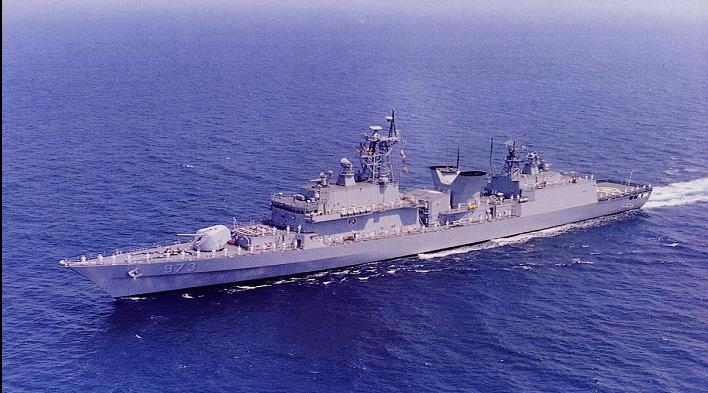 This photo, released by the Defense Acquisition Program Administration (DAPA) on Oct. 22, 2021, shows the 3,200-ton Gwanggaeto the Great destroyer. (PHOTO NOT FOR SALE) (Yonhap)
