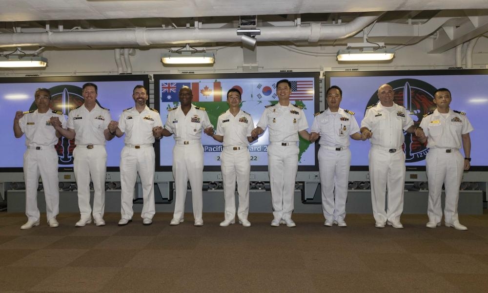 S. Korean Navy joins U.S.-led maritime exercise in waters off Guam