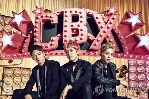 Chen, Baekhyun and Xiumin of K-pop boy group EXO (Yonhap)