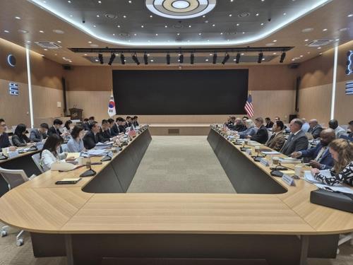 Los funcionarios de Corea del Sur y Estados Unidos celebrarán su cuarta ronda de negociaciones sobre el reparto de los costos de defensa en Seúl el 25 de junio de 2024. (FOTO NO A LA VENTA) (Yonhap) 