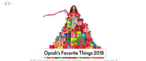 Le Samsung QLED dans la liste «Oprah's Favorite Things 2018»