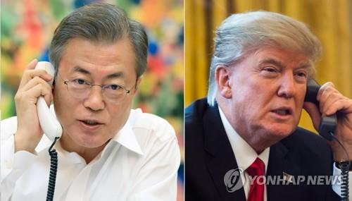 Cheong Wa Dae : Moon et Trump discuteront du 2e sommet Nord-USA