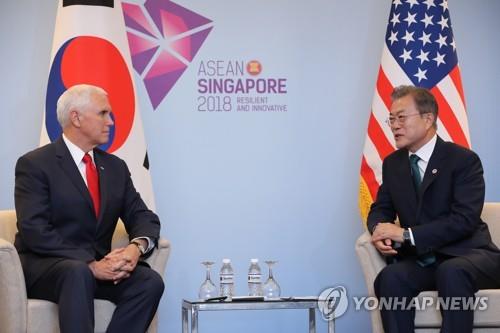 ２回目の米朝首脳会談は来年開催　時期・場所議論中＝米副大統領