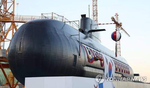 韓国２隻目の３千トン級潜水艦進水　「安保の中心役果たす」