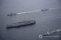 韓米日が今月末に新たな共同訓練　米原子力空母の参加検討