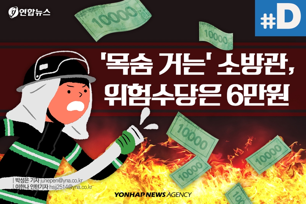 [디지털스토리] "목숨 걸고 일하는 소방관 위험수당은 고작 月 6만원" - 1