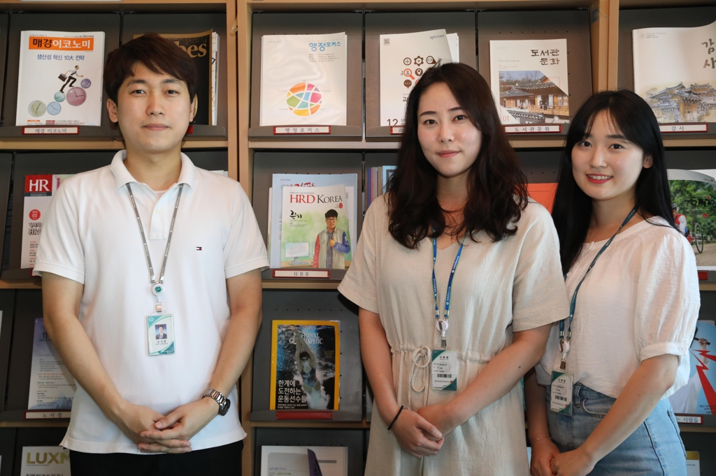 지역인재 채용 승진자. 왼쪽부터 김지웅·김민주·박인애.[한국산업인력공단 제공]