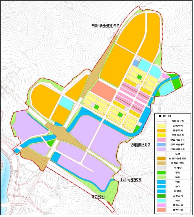 두동지구 토지이용계획