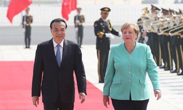 중국 방문한 메르켈 독일 총리