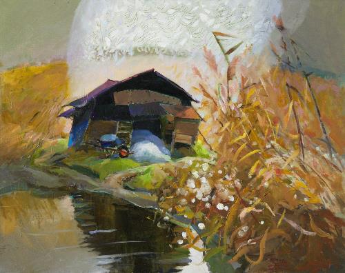 장완, '겨울이 지나가는 소리', 100.0x80.3cm, oil on canvas, 1997 [한가람미술관 제공]