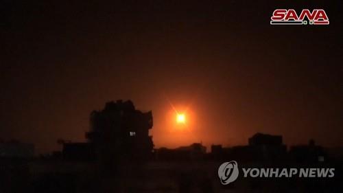 이스라엘 미사일 공격으로 시리아서 전투원 7명 사망