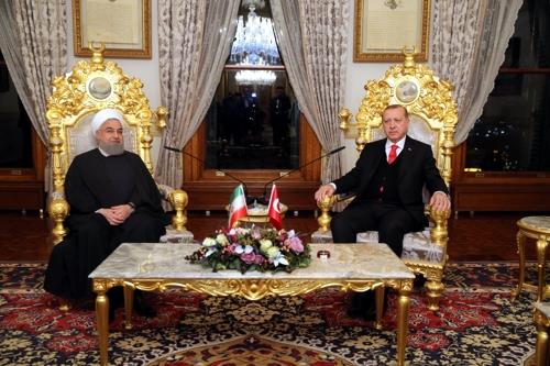로하니(좌) 이란 대통령과 에르도안 터키 대통령