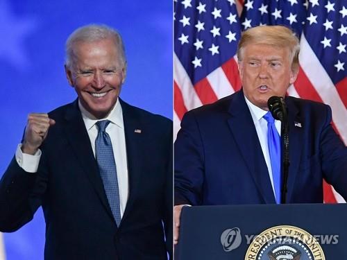 조 바이든 민주당 대선 후보(왼쪽)와 도널드 트럼프 미국 대통령 [AFP=연합뉴스]