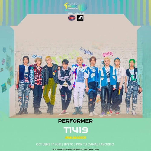 T1419, 남미 대표 음악 시상식에 초청…"한국 가수 최초"
