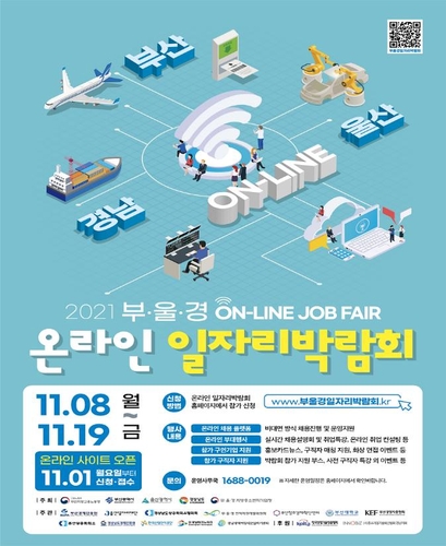8∼19일 부산·울산·경남 온라인 일자리 박람회