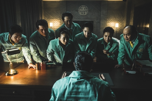 넷플릭스에서 방영 중인 한국 드라마 '지옥'의 한 장면