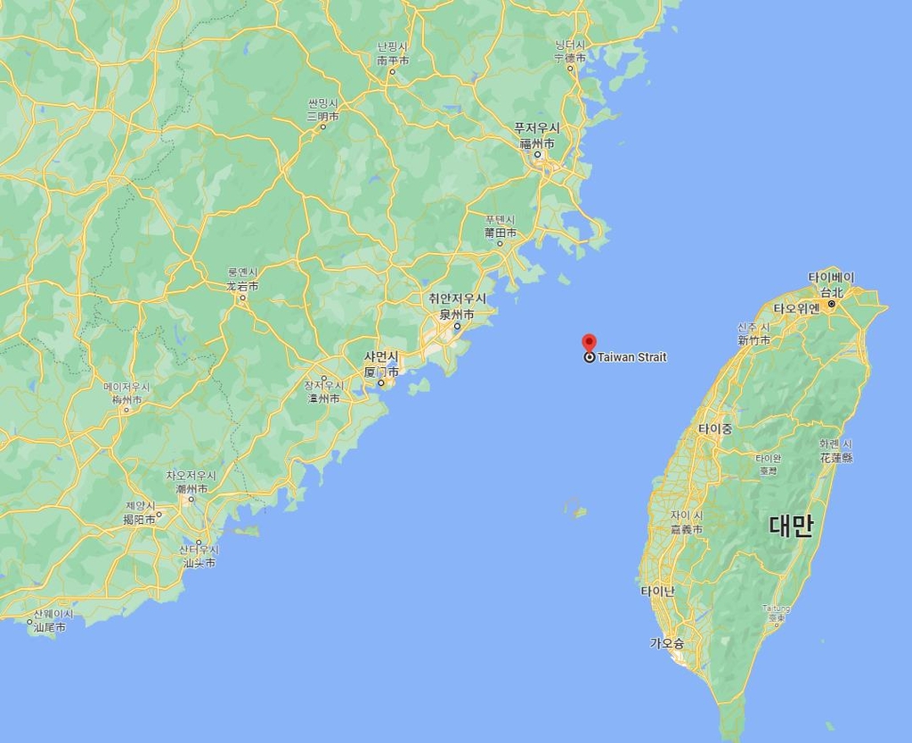 중국 푸젠성과 대만 사이에 놓인 대만해협