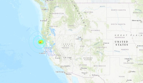 미국 캘리포니아 북부 해안서 규모 6.2 지진