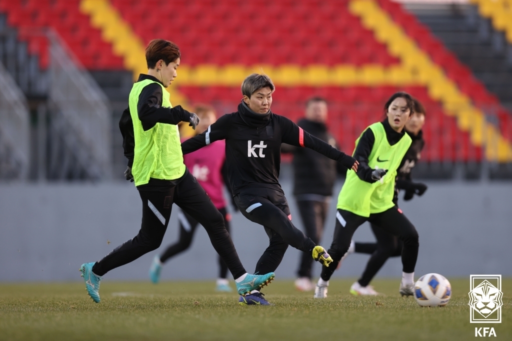 아시안컵 대비 최종 담금질에 돌입한 여자 축구대표팀