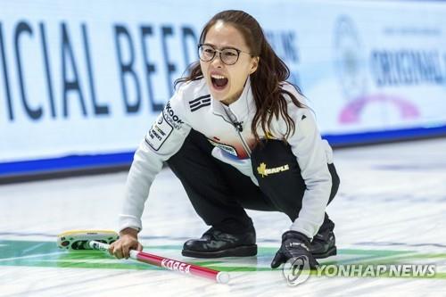 2022 여자 컬링 세계선수권대회에 출전한 '팀 킴' 주장 김은정