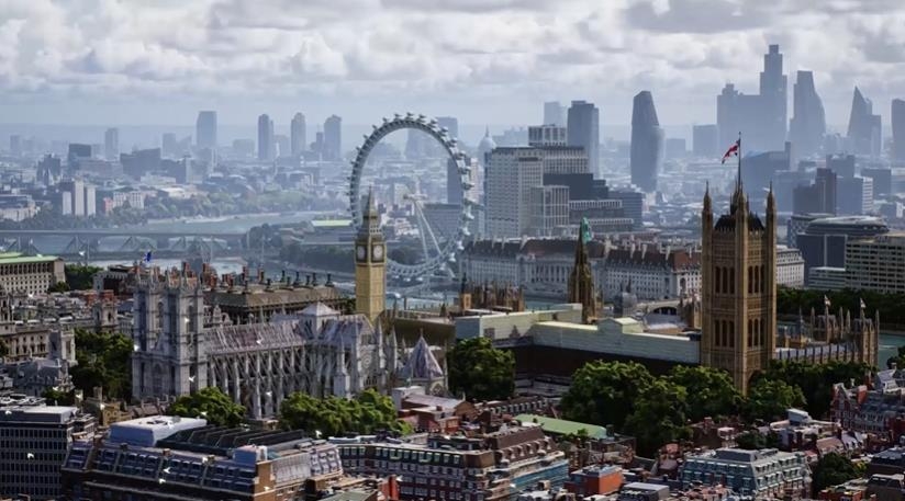 구글이 올해 중 도입할 '몰입형 뷰'로 재현된 영국 런던