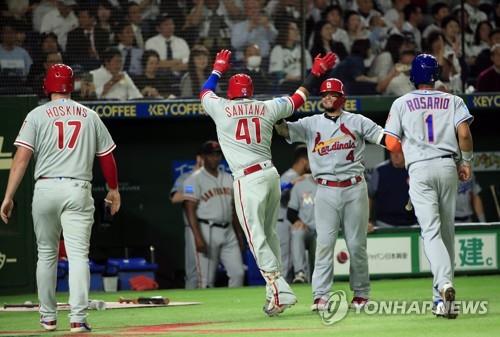 2018년 11월 일본 도쿄돔에서 일본 야구대표팀과 대결한 MLB 올스타