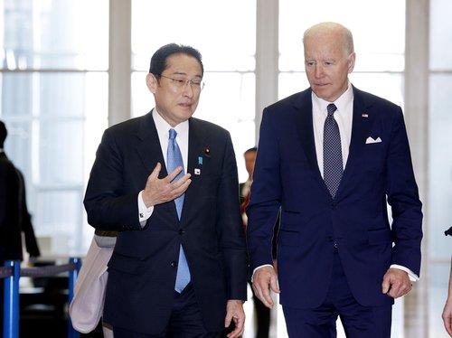 기시다 후미오 일본 총리와 조 바이든 대통령