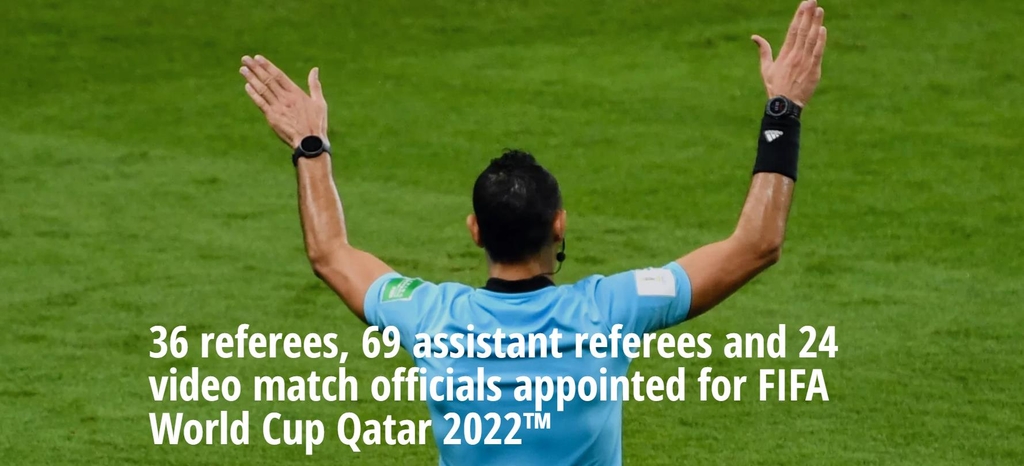 FIFA 카타르 월드컵 심판진 발표