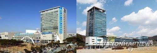 광주시청(왼쪽)과 전남도청