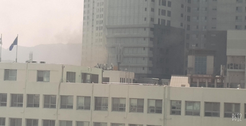 대구 법원 인근 빌딩 화재