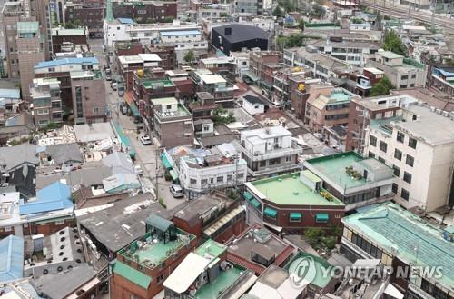 서울 한 빌라촌의 모습