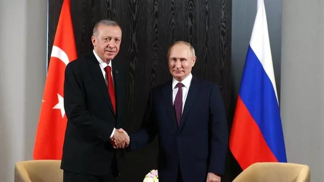 푸틴 대통령(오른쪽)과 에르도안 대통령