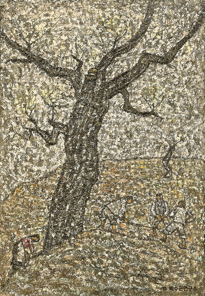 박수근 '나무 아래', 1961