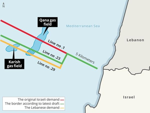 이스라엘-레바논, 해상 경계 획정안에 공식 서명