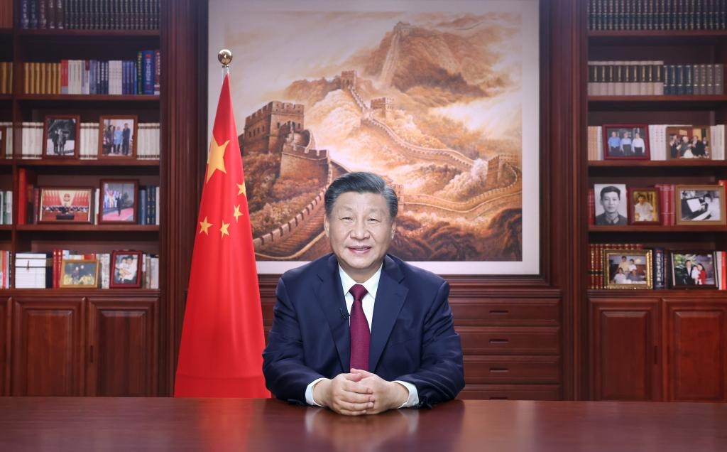 신년사를 하는 시진핑 중국 국가 주석