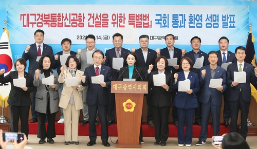 "신공항 특별법 환영, 적극 지원할 것"…대구 정치권 한목소리